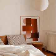 Minimalist Geometric Abstract in Terracotta Tones – image 3
