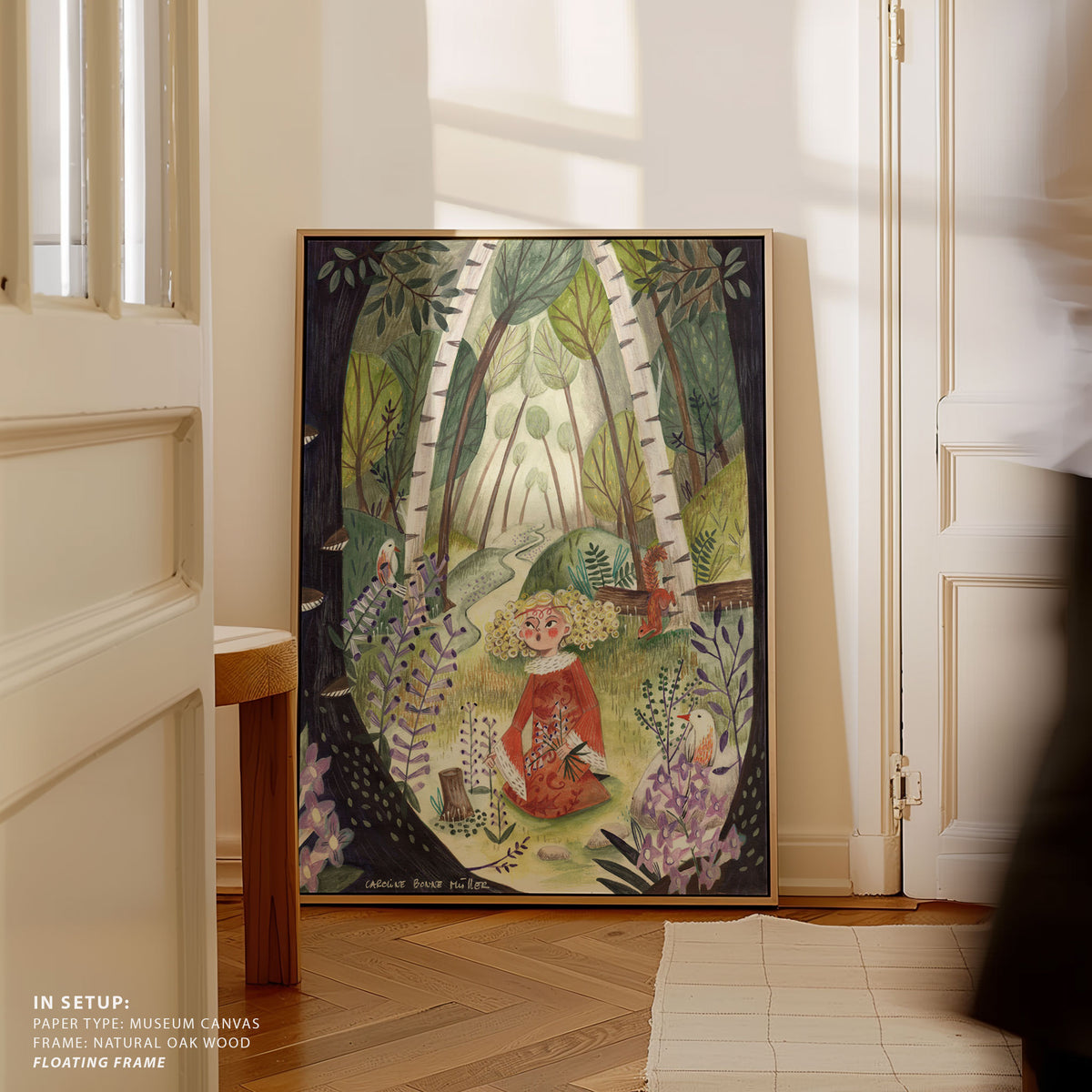 Princess in the Forest with Flowers
