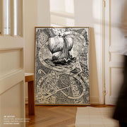 The Journey Viking Doodle Ink Drawing – image 7