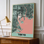Tokyo Japan Peony City Map – image 7