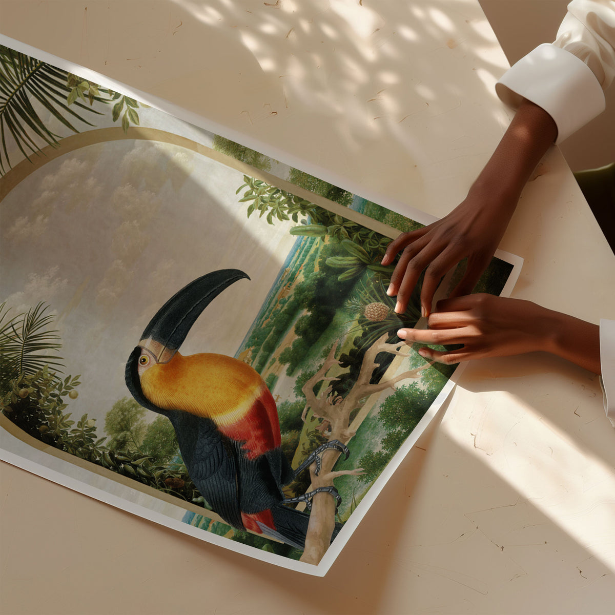 Toucan Perched on a Branch