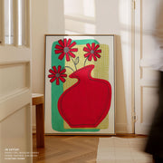 Vibrant Red Vase Blossoms – image 6
