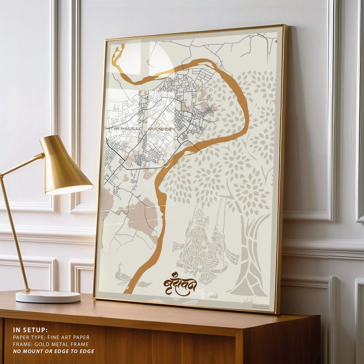 Vrindavan India Map