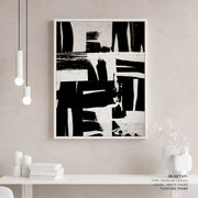 Wabi Sabi Black and White Abstract – image 3