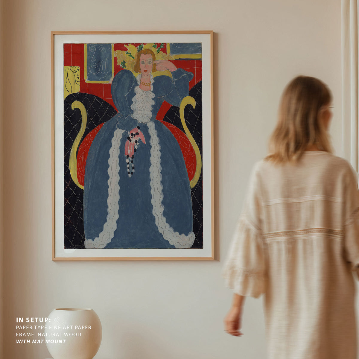 Woman in Blue or The Large Blue Robe and