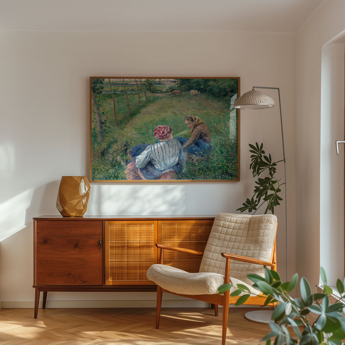 Young Peasant Girls Resting in the Fields
