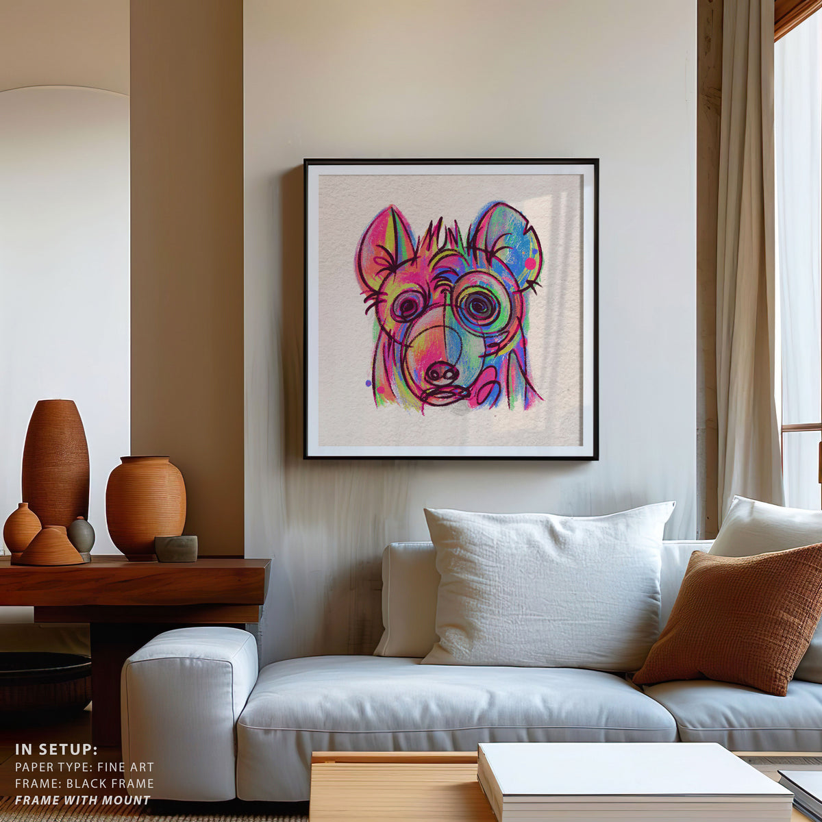 Abstract Faces - Hyena