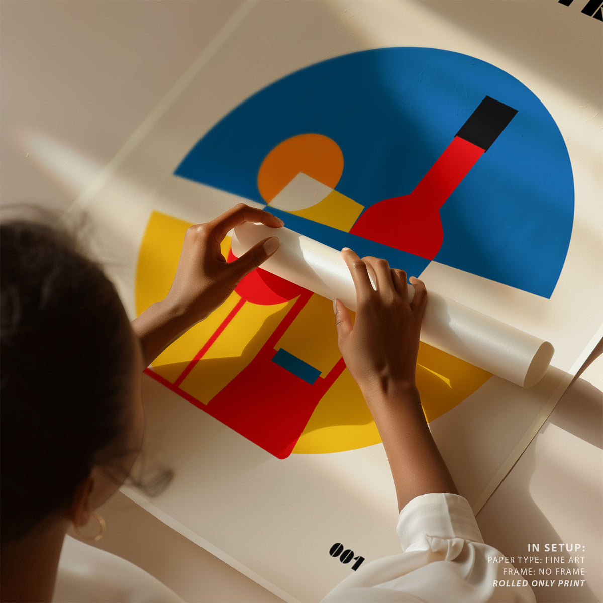 Aperol Spritz Cocktail Bauhaus Art Print