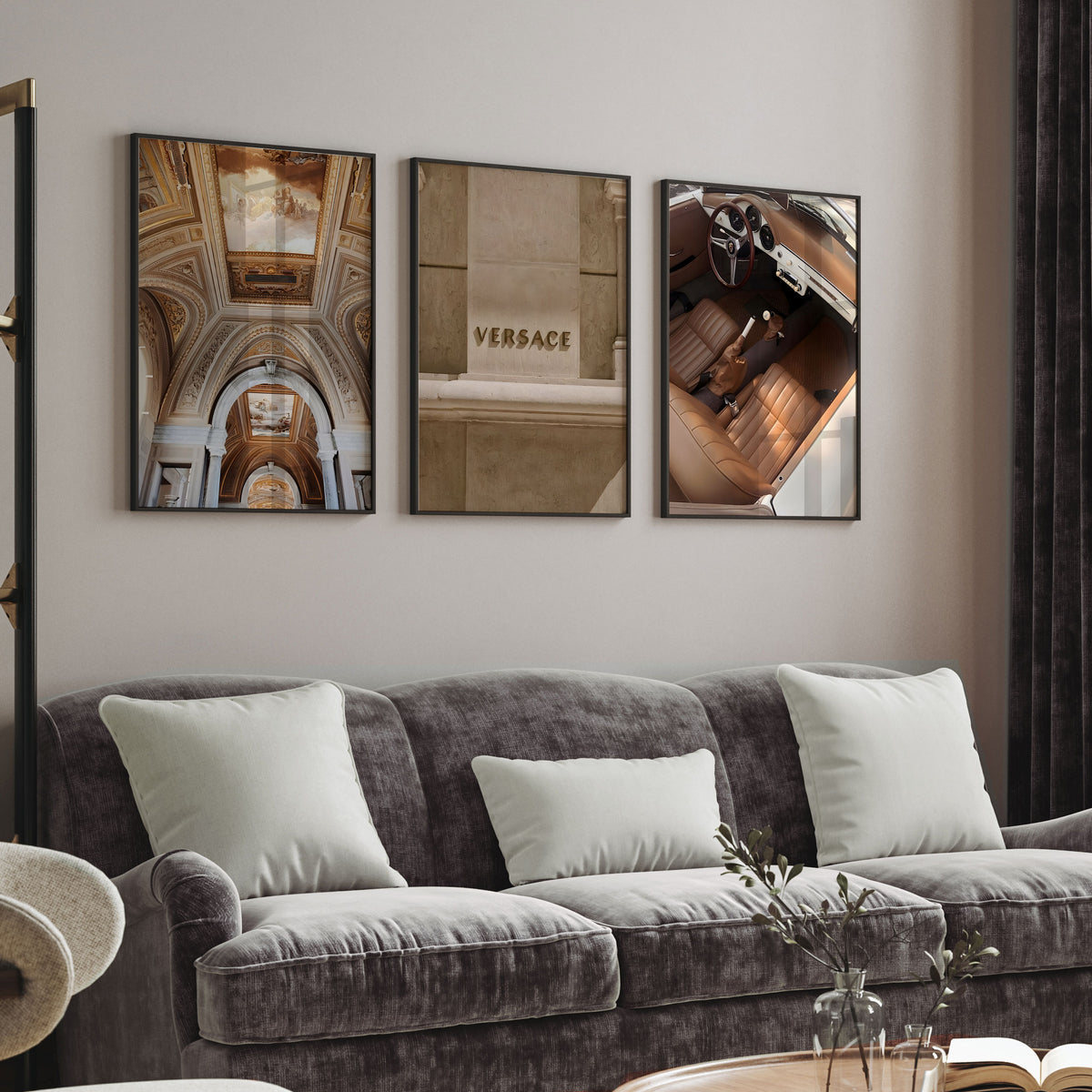 Luxury Fashion Beige Art 02 Set of 3