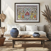 Palanquin pledge-The Bride's journey Madhubani Painting – image 6
