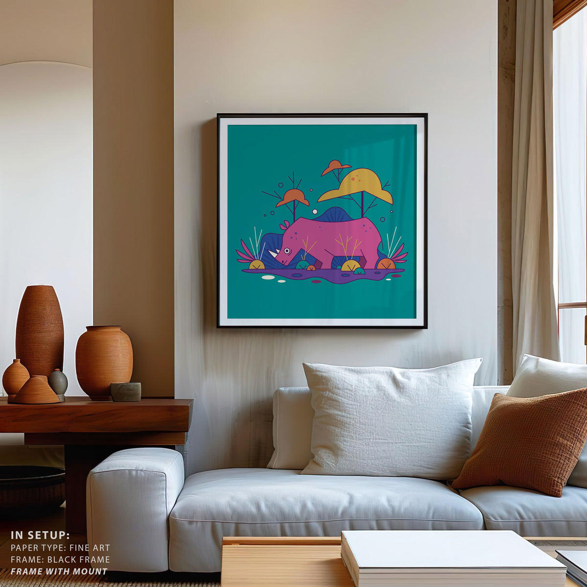 Minimal Wildlife - Rhino
