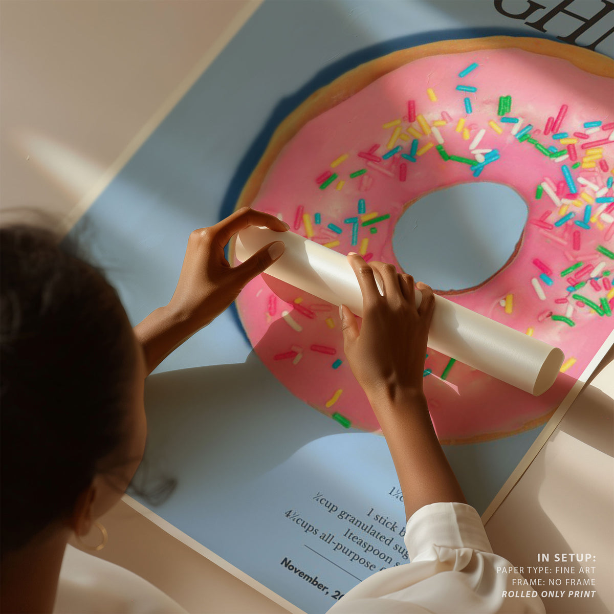 Pink Glaze Doughnut
