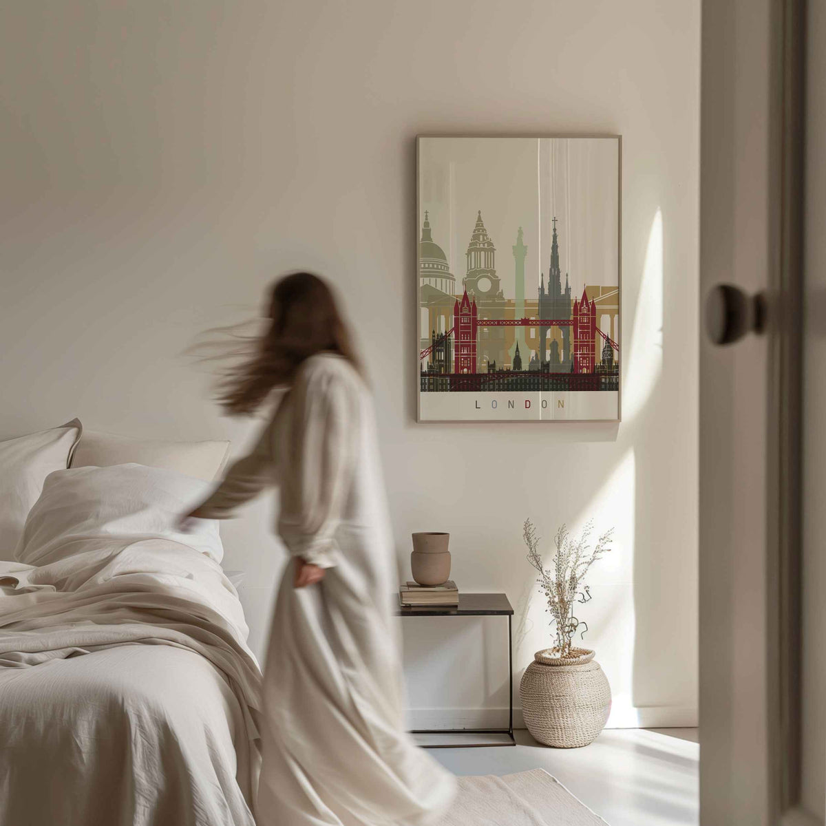 Skyline London Travel Poster Print