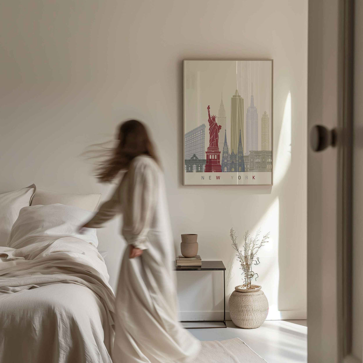 Skyline New York Travel Poster Print