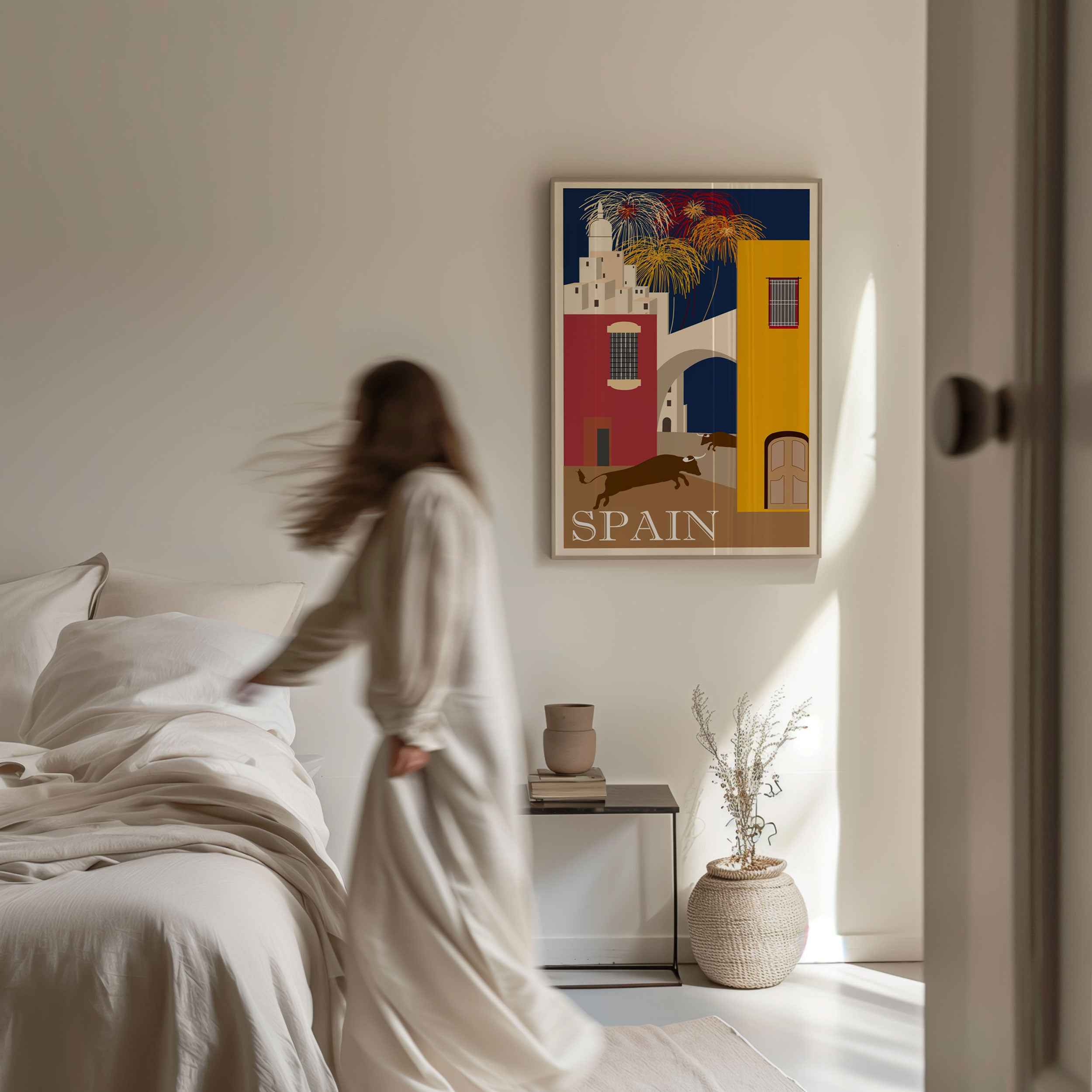 Spain Travel Poster Vintage Travel Poster Print