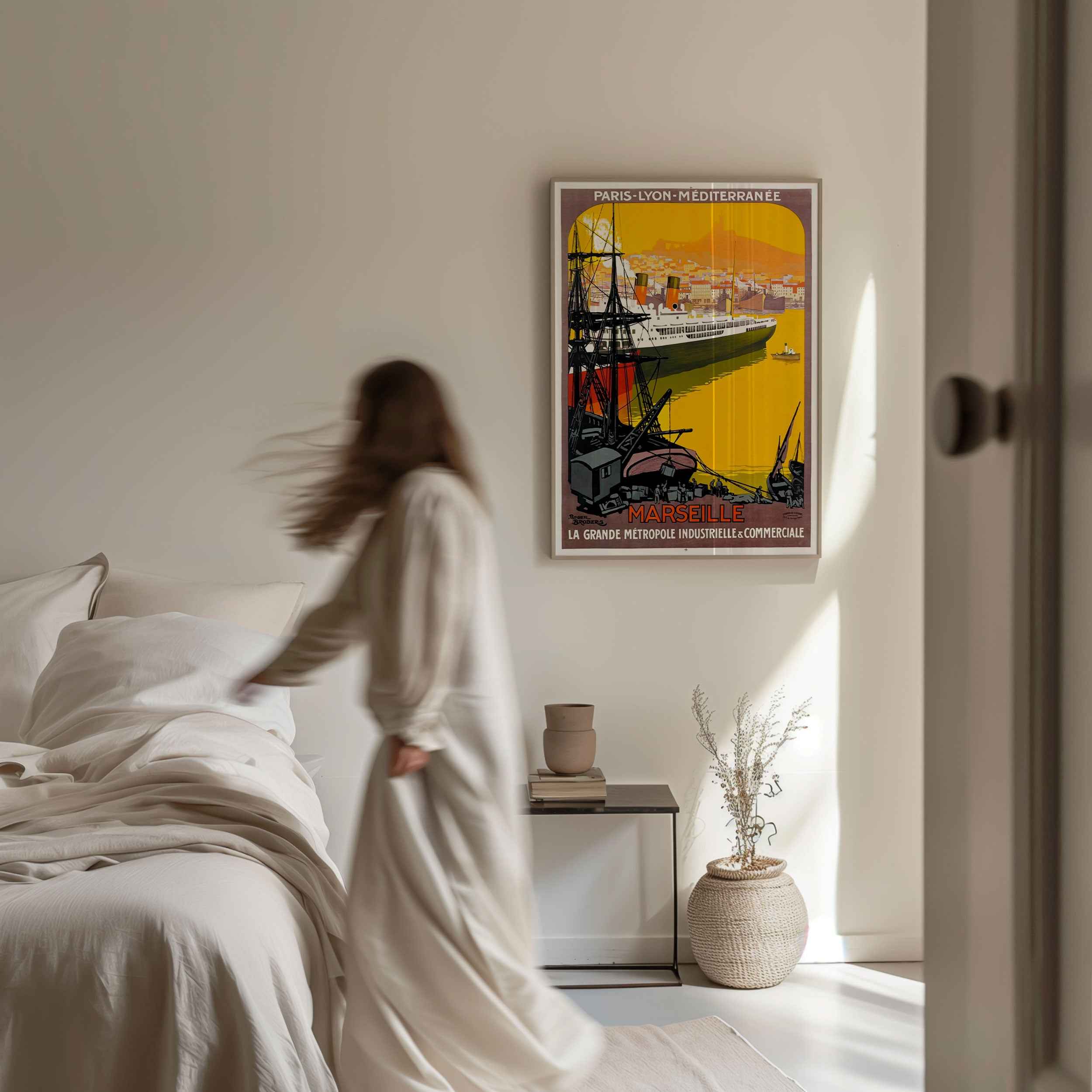 Port of Marseille Travel Poster Print