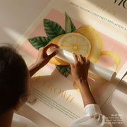 Vintage Style Sliced Lemon With Leaves – image 7