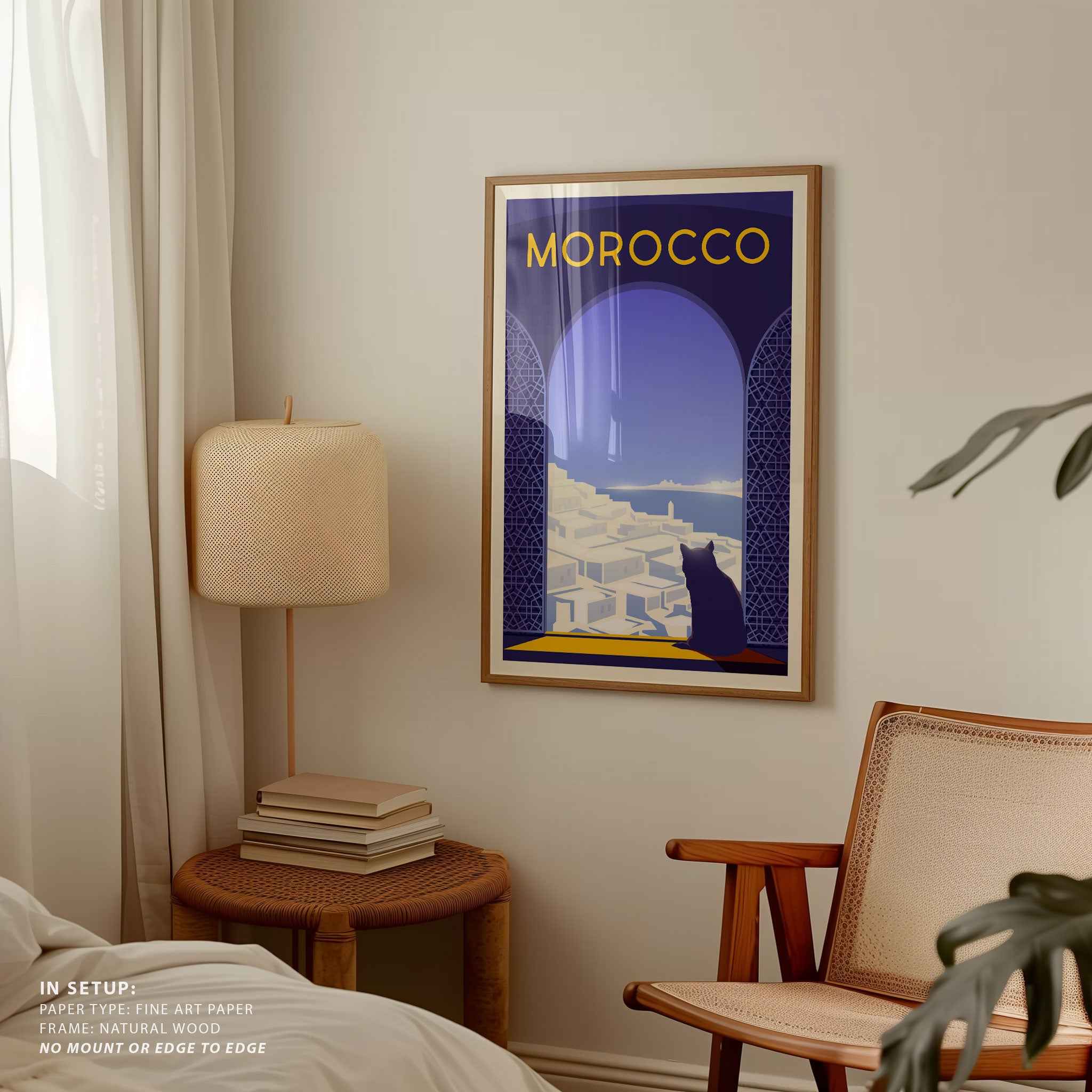 Morocco Travel Poster Print