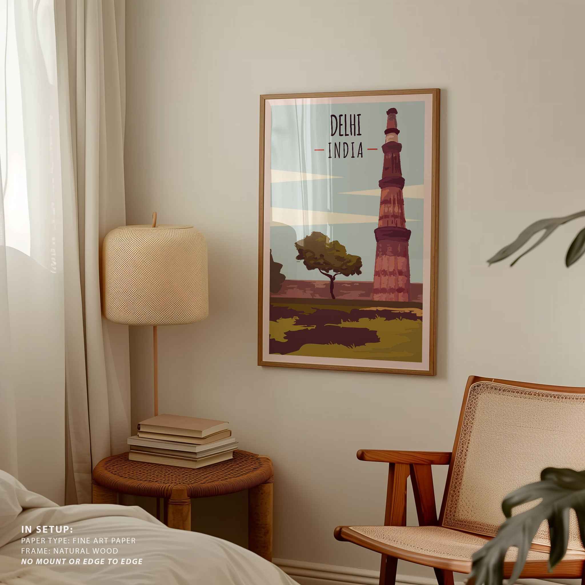 Delhi Travel Poster Print