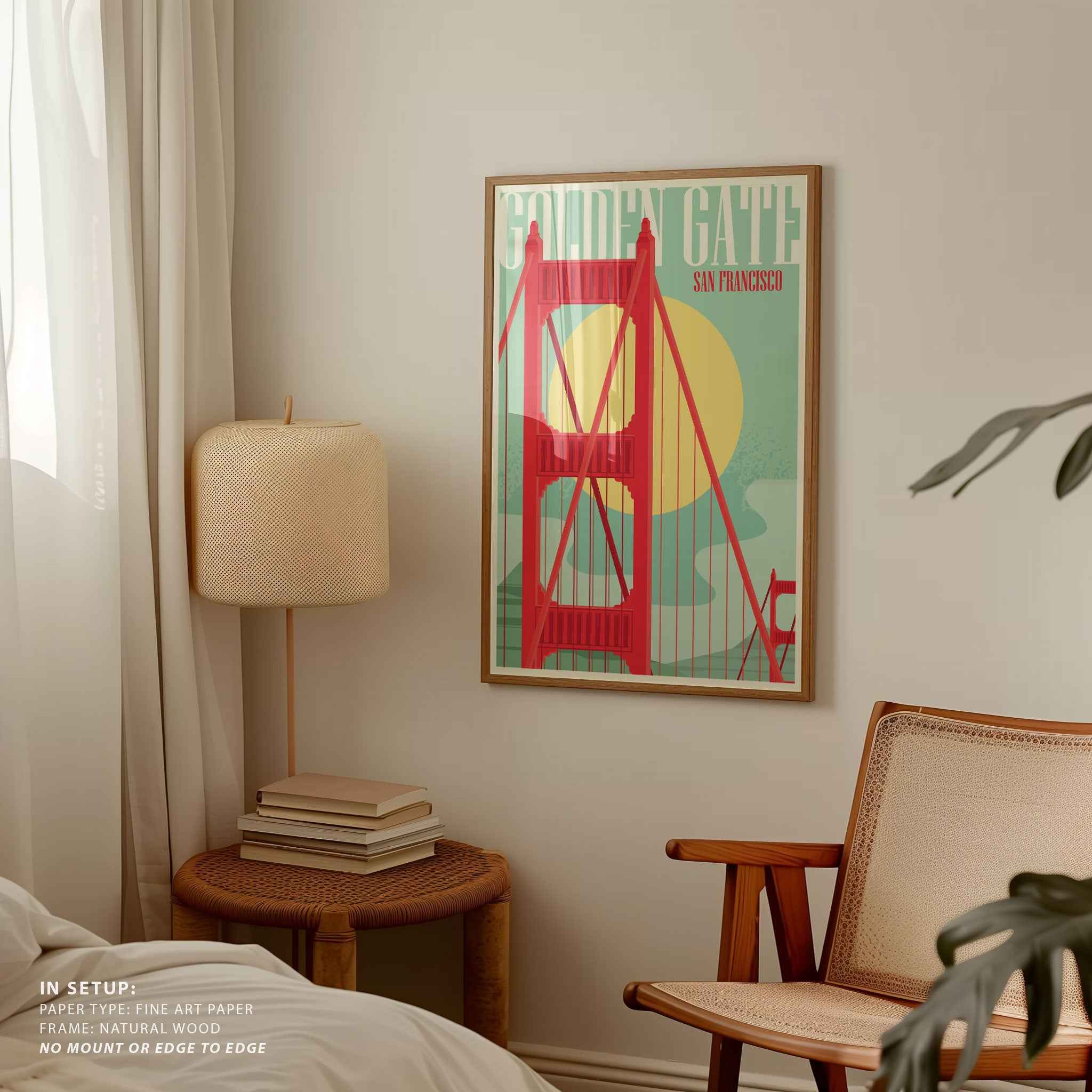 Golden Gate Poster Travel Poster Print