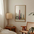 Skyline Dubai Travel Poster Print