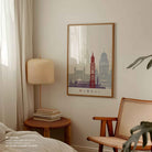 Skyline India Mumbai Travel Poster Print