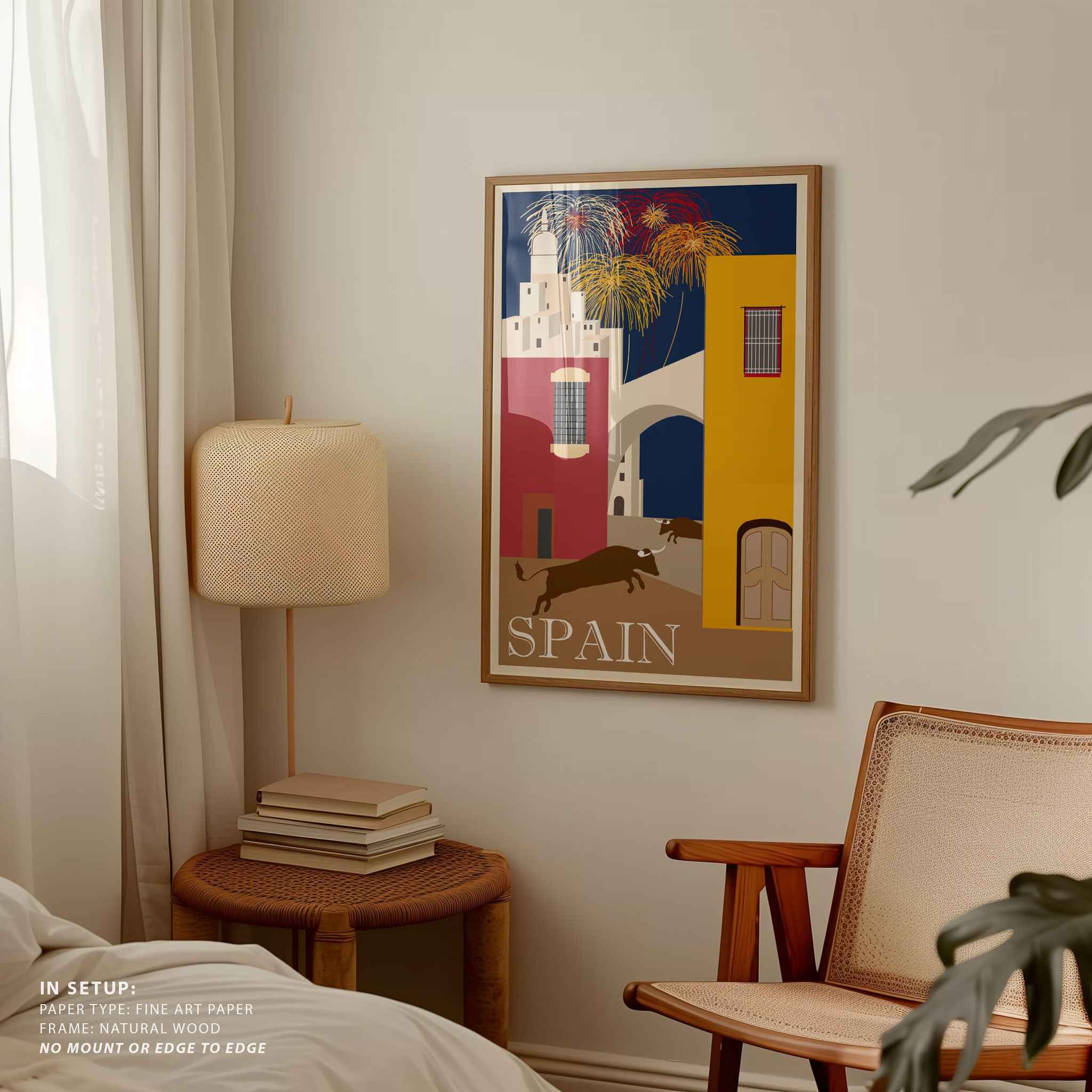Spain Travel Poster Vintage Travel Poster Print
