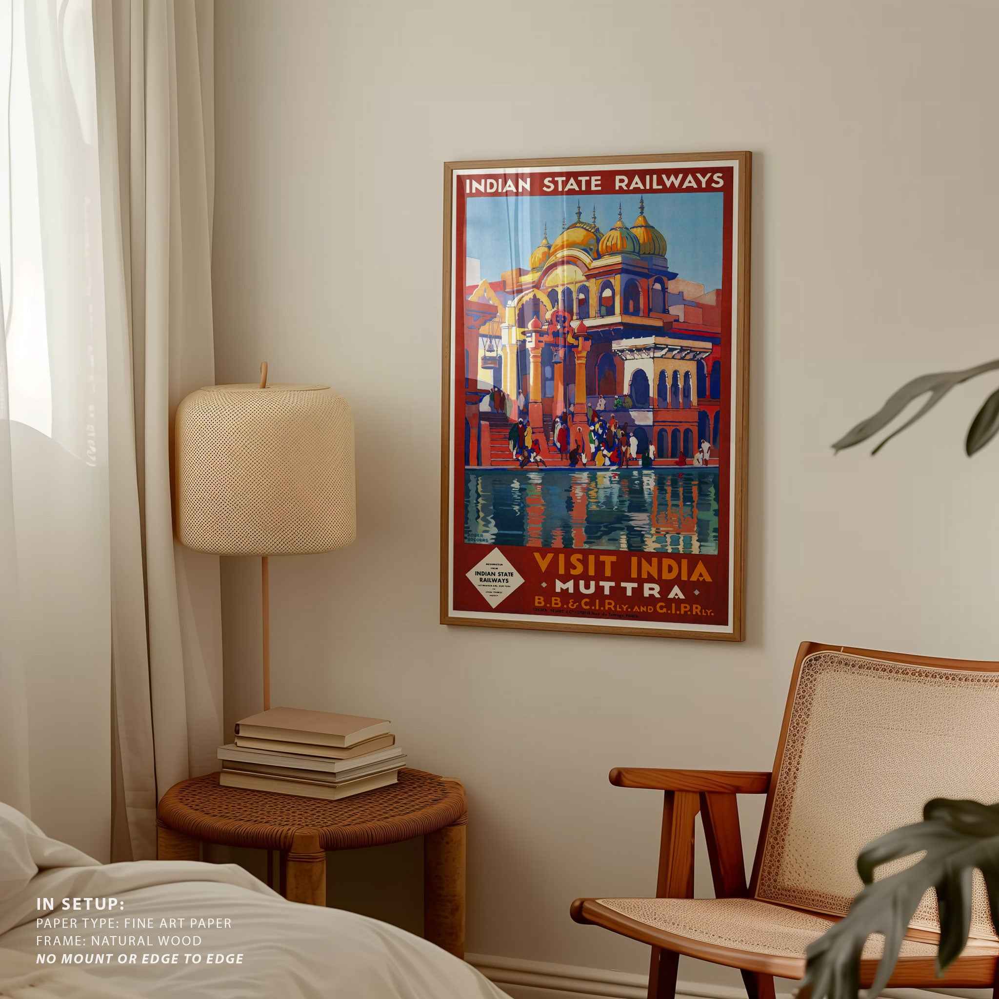 Mathura Ghats Travel Poster Print