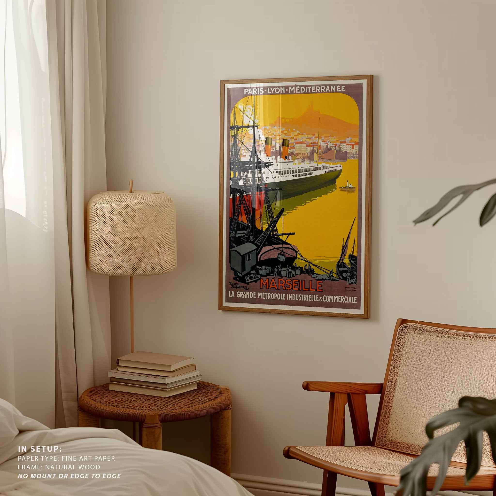 Port of Marseille Travel Poster Print