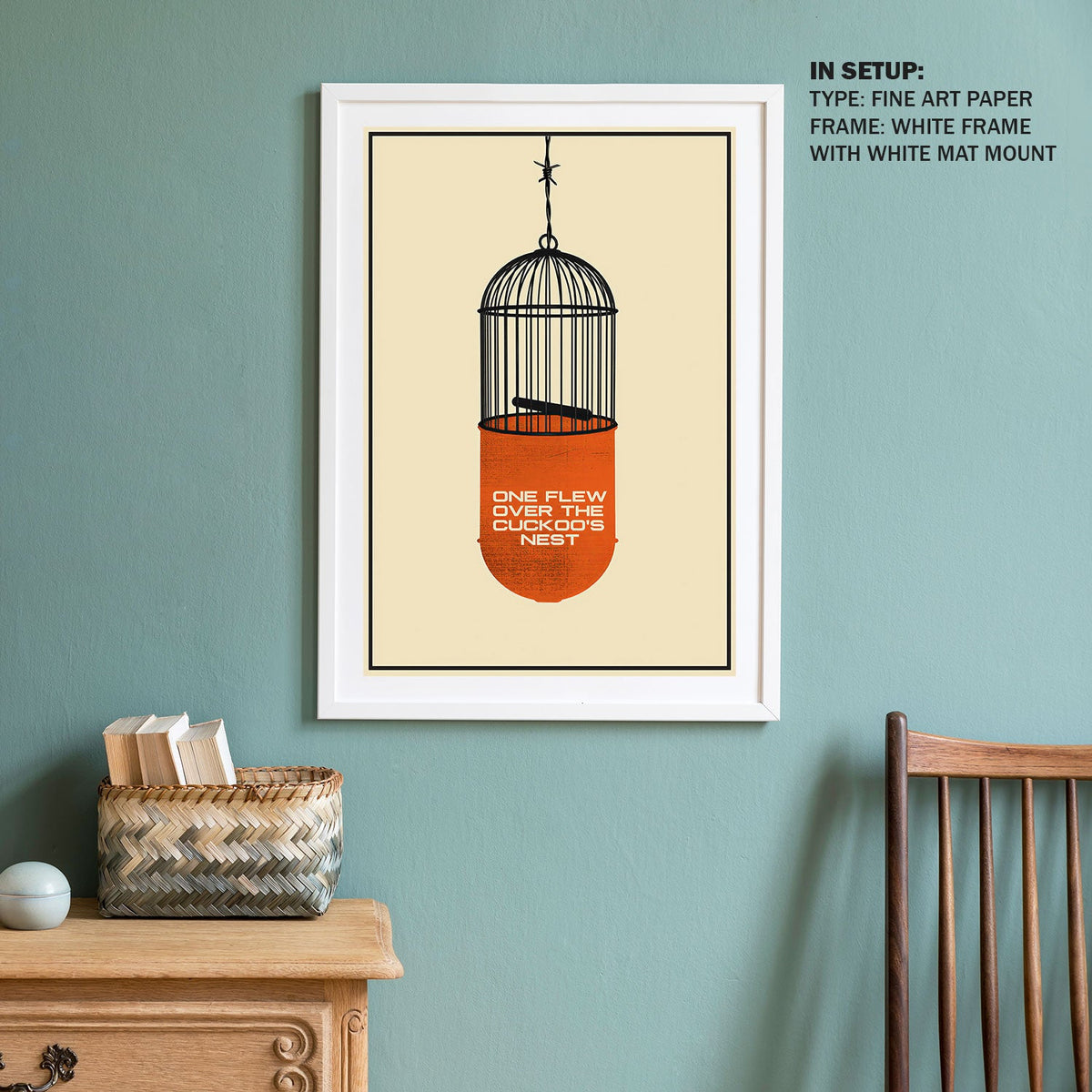 One Flew Over the Cuckoo's Nest (1975) Movie Poster Art