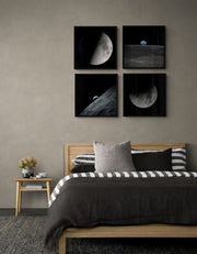 Gallery Wall Art of Moon and Earth, Set of 4, Gallery Wall – image 3