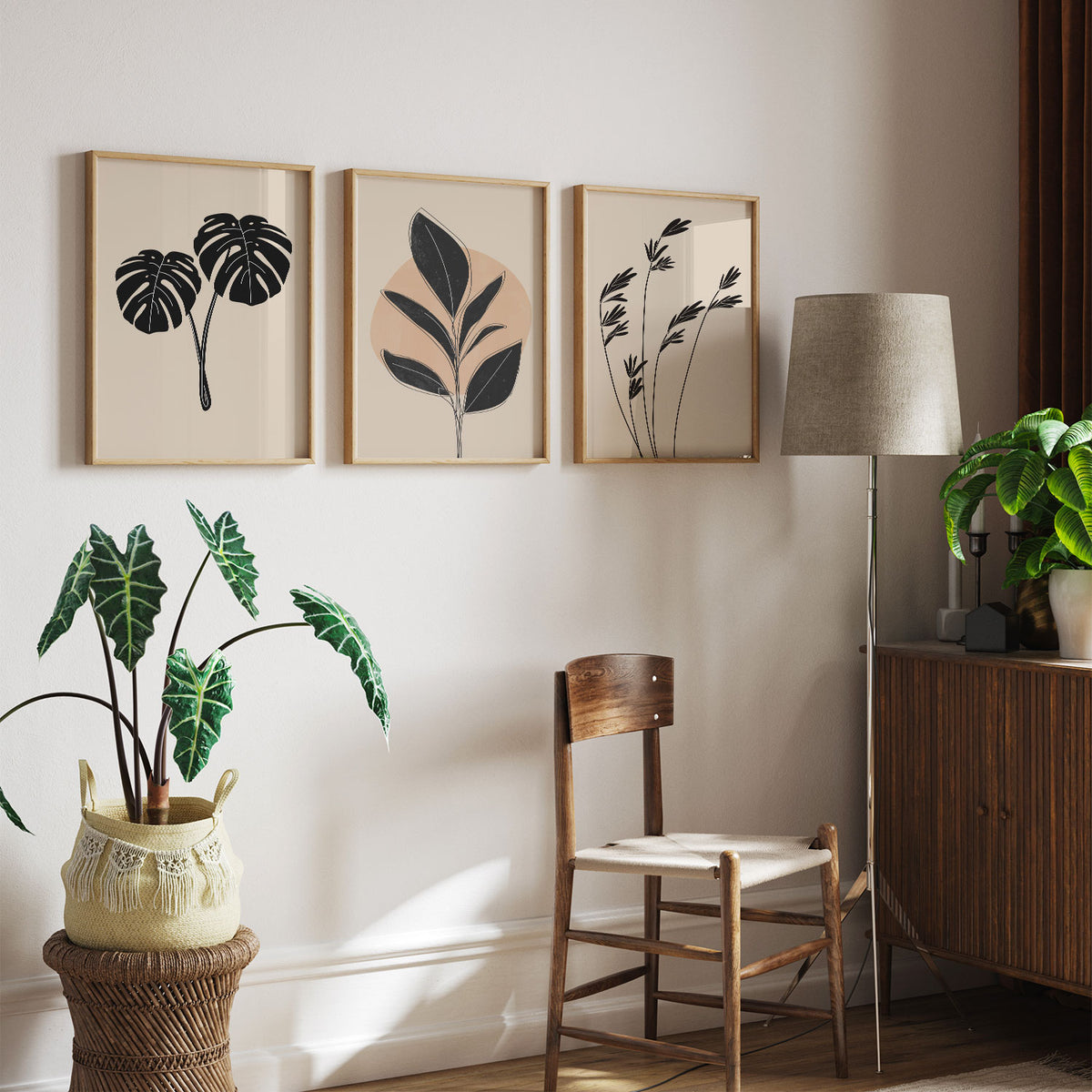 Minimal Neutral Color Leafs