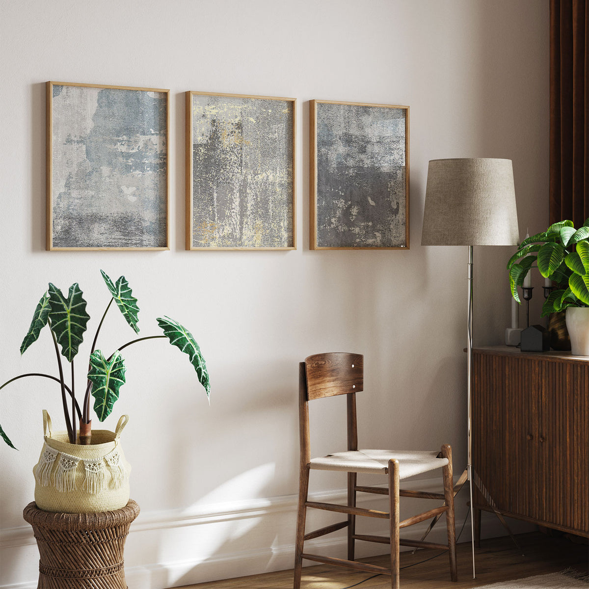 Set of 3 Abstract Neutral