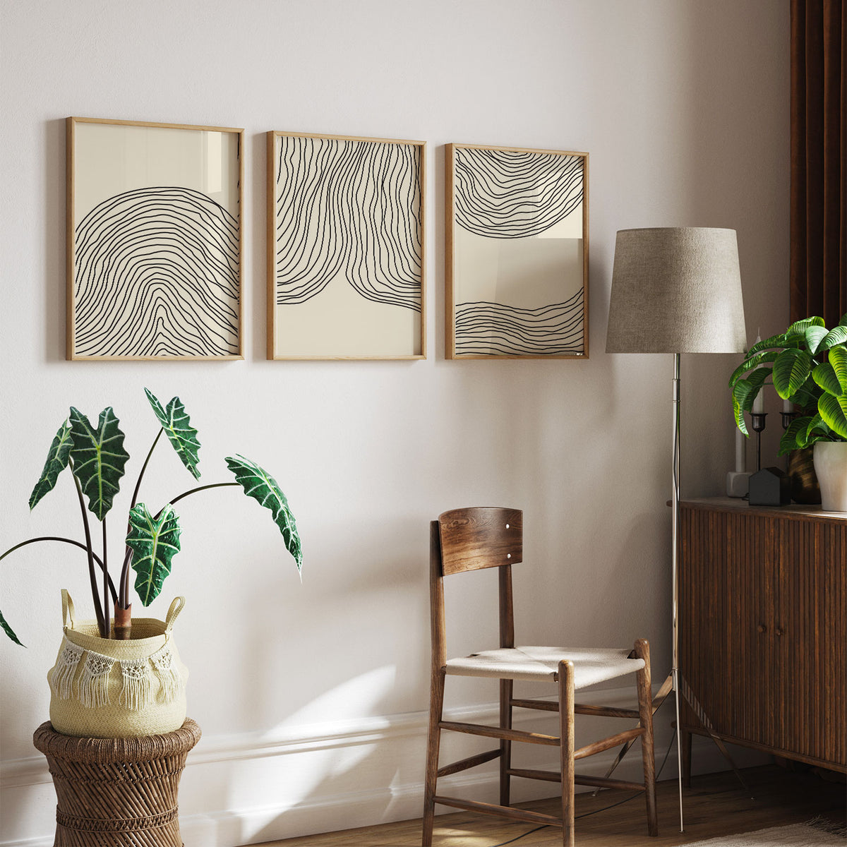 Single Organic Line Abstract