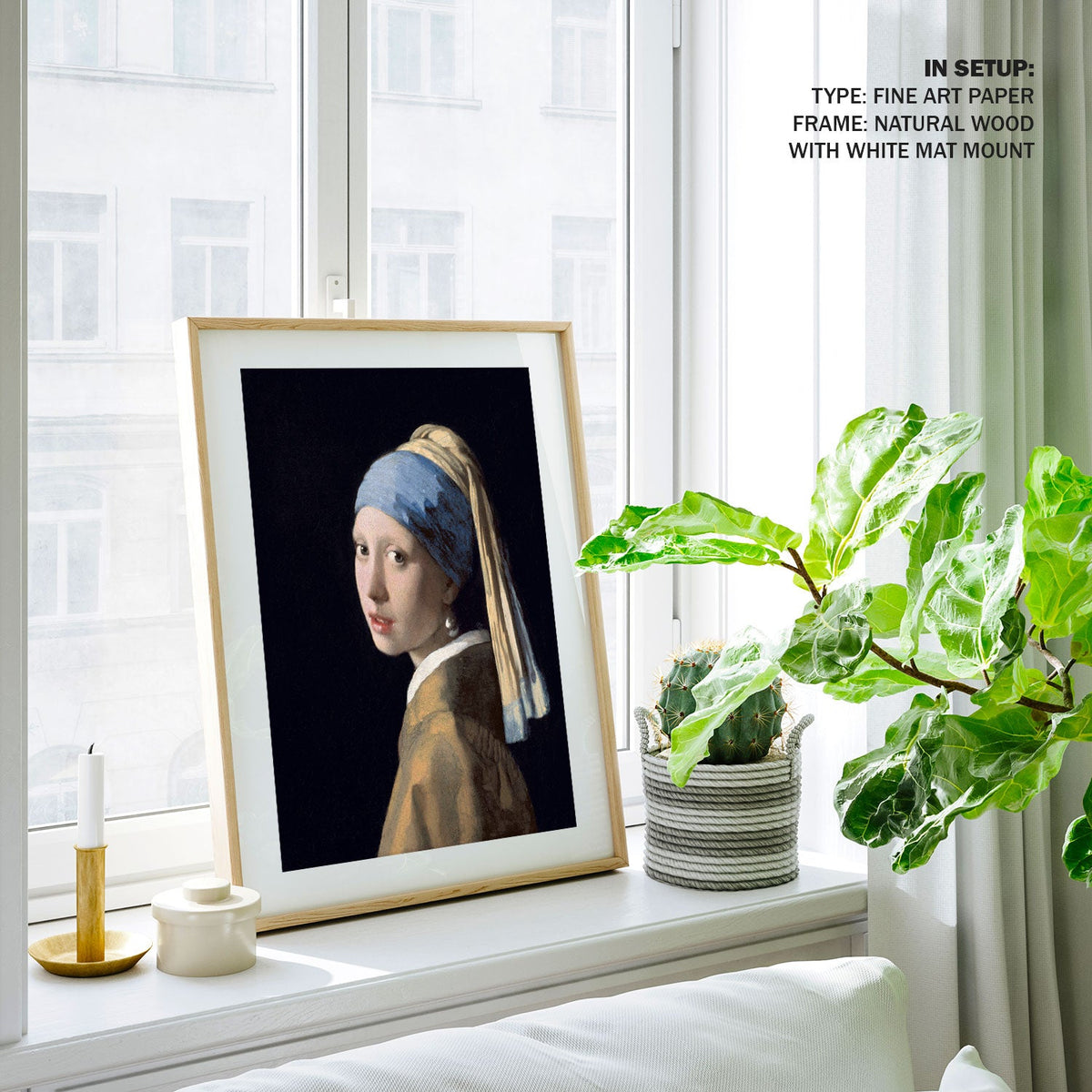 Girl with a pearl, Johannes Vermeer Painting