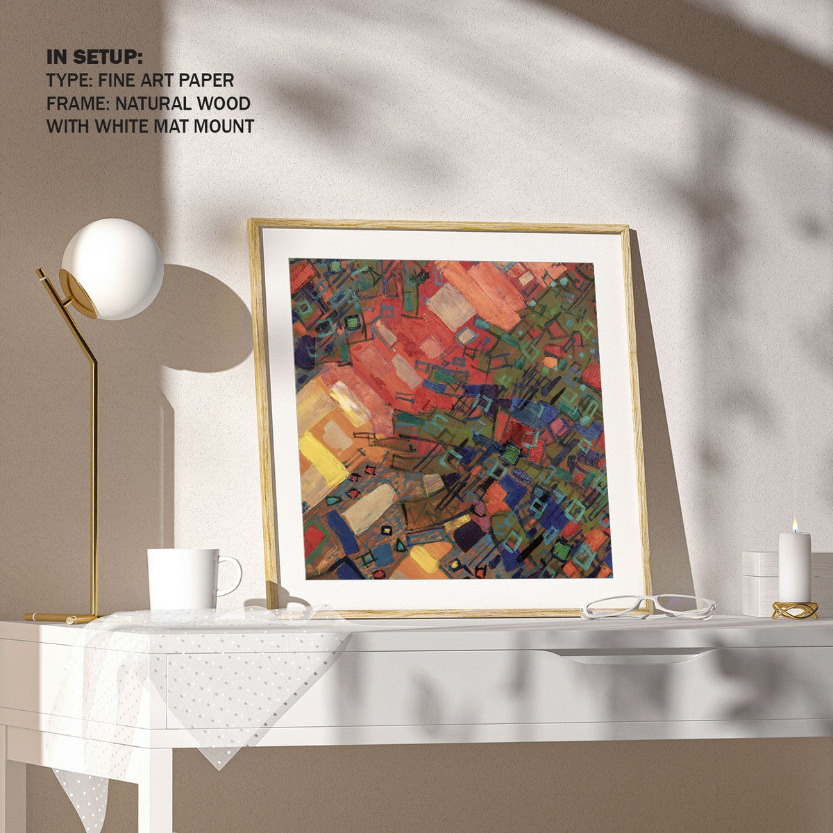 Multicolor Abstract Composition Painting