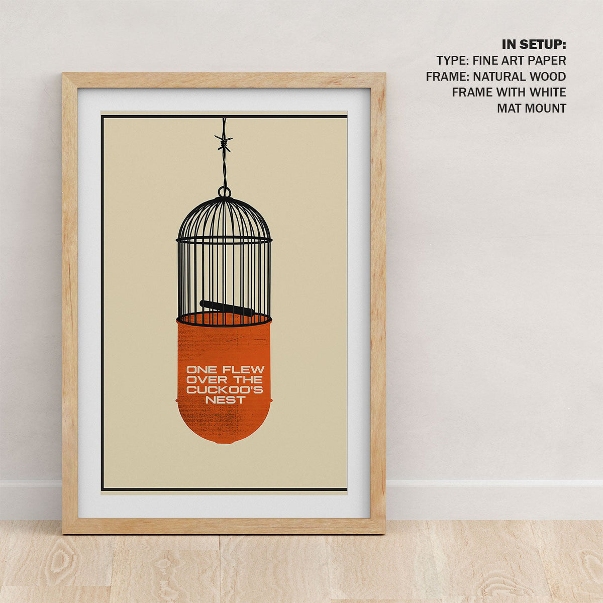 One Flew Over the Cuckoo's Nest (1975) Movie Poster Art