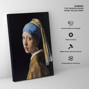 Girl with a pearl, Johannes Vermeer Painting – image 6