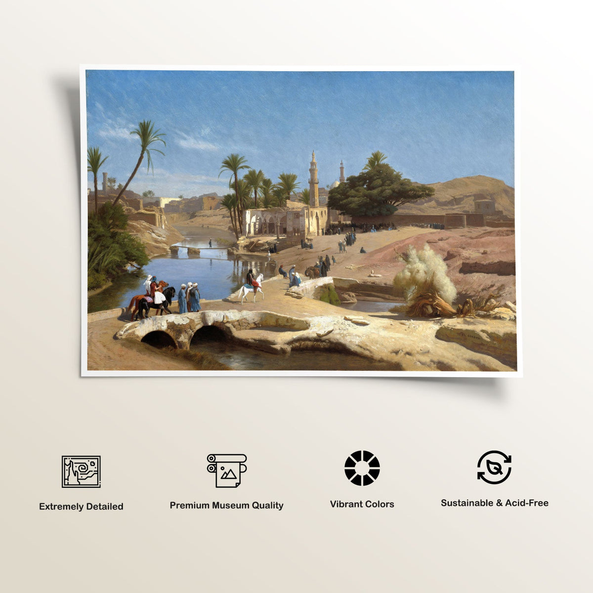 View of Medina, Gerome Painting