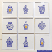 Traditional Gallery Wall, Set of 9 Art, Traditional Pottery Art – image 3