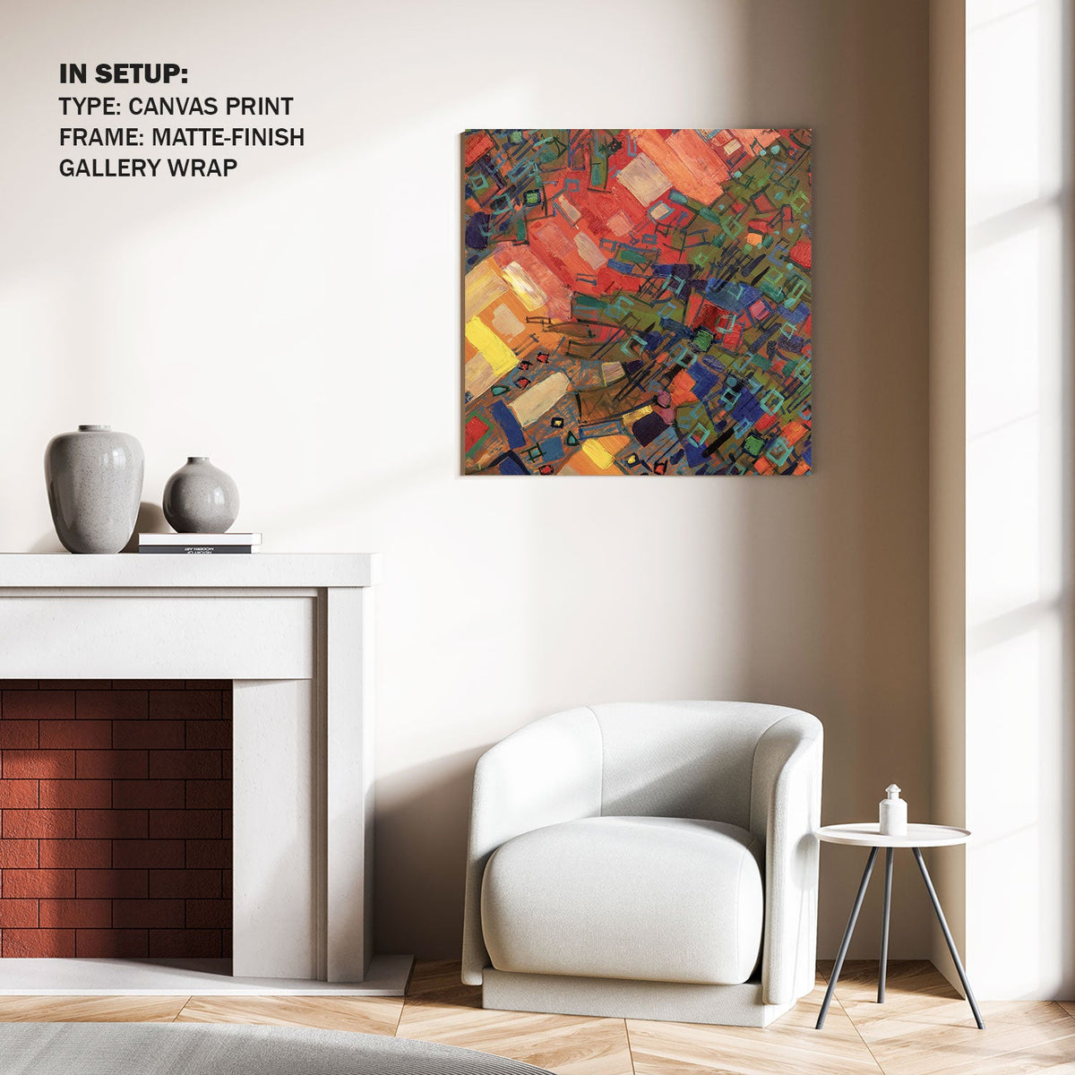 Multicolor Abstract Composition Painting
