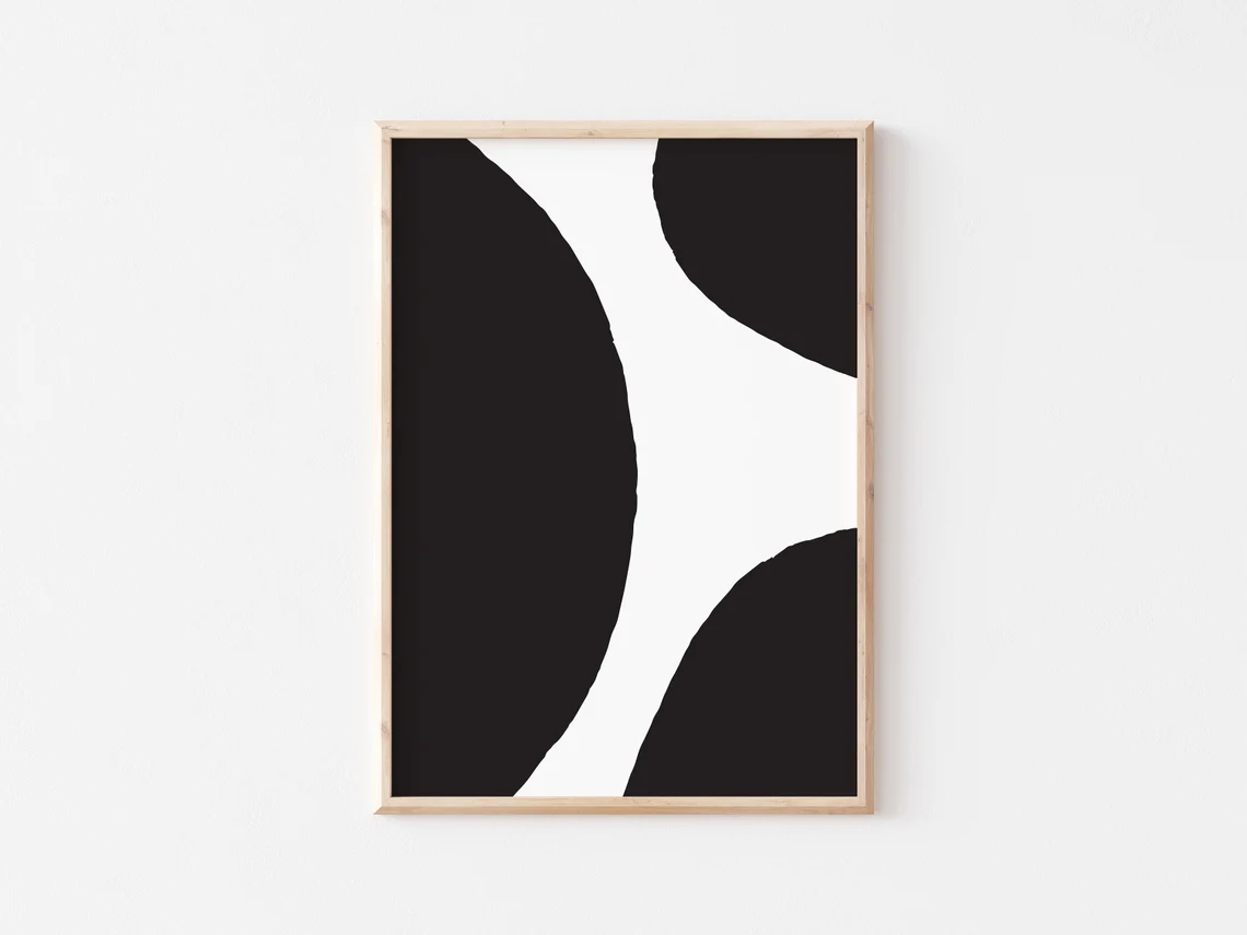 Gallery Wall Set, Modern Abstract Art Set Of 6, Minimal Gallery Wall Set, Modern gallery wall,