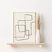 Gallery Wall Set, Modern Abstract Art Set Of 6, Minimal Gallery Wall Set, Modern gallery wall, – image 8
