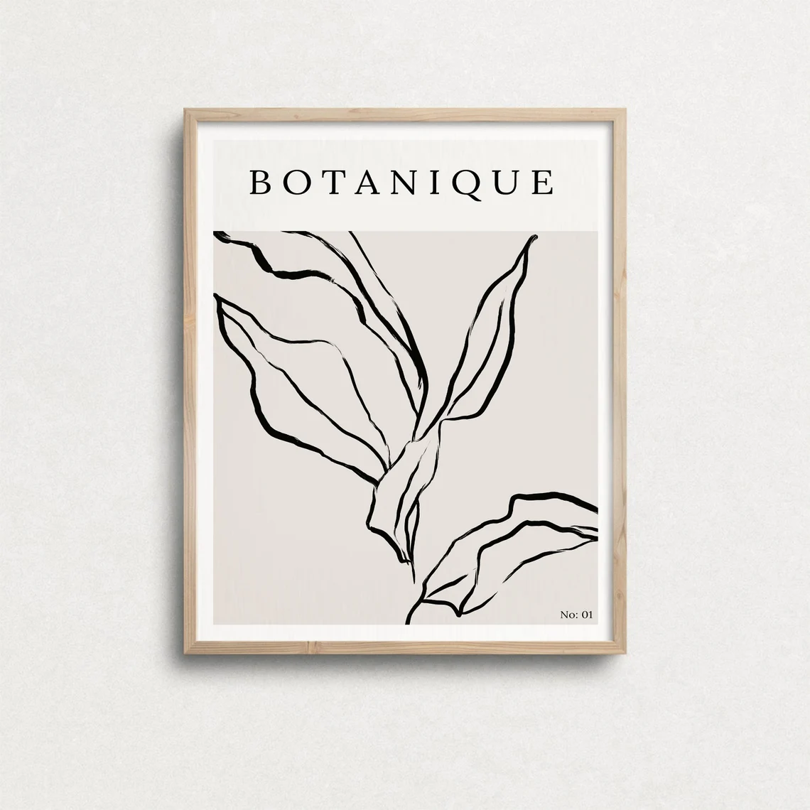 Abstract Gallery Wall Set of 10, Beige Minimalist Art Set, Boho Wall Art, Modern Art